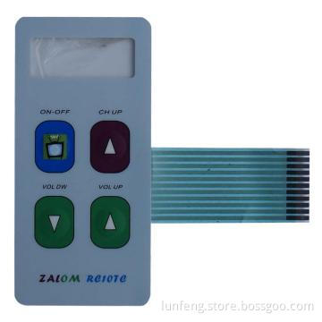 membrane switch,flat and all embossed key type